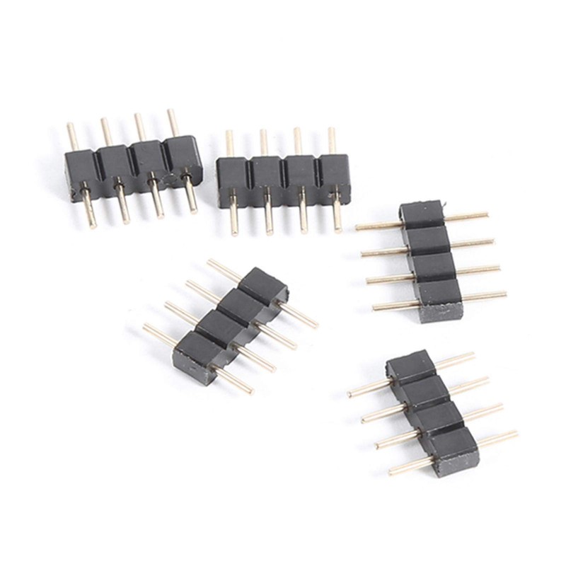Conector de 4 pines, conector sin soldadura para tira de