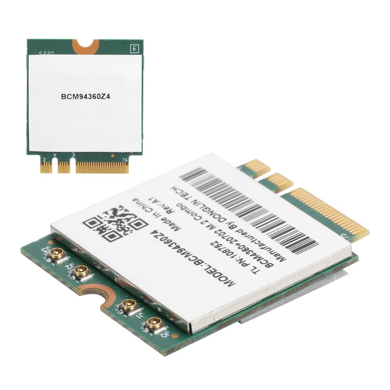 Wireless Network Card 802.11ac 1300Mbps WiFi Bluetooth 4.0 M.2 NGFF