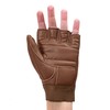Globaleather Classic Fingerless Wheelchair Gloves - Brown (X Large) -
