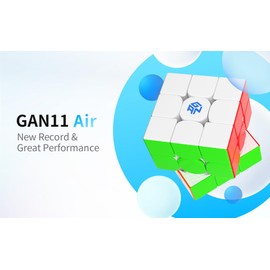 Bukefuno GAN 11 Air 3x3 Puzzle Magic Cube GAN11 Air 3x3 Speed Magic Cube Stickerless Toy Matte Surface (Without Magnets)