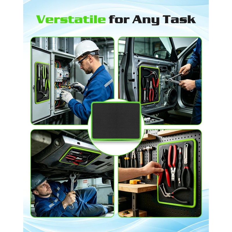 Magnetic Tool Mat & Holder | 12.8"x9.8" Flexible Magnetic Tray