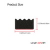 Tintvent Ribbed Foam Rubber Seal with Tape, Self-Adhesive EPDM Foam