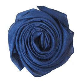 Lina & Lily Shimmer Sheen Scarf Shawl Wrap for Wedding Evening Dress Sheer Lightweight (Indigo Blue)