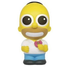 Monogram Coin Bank - Simpsons - Homer Holding Donut PVC Figural Money Piggy 9"