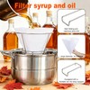 Maple Syrup Filter Holder with 10 Pcs Filter Paper, Oil