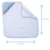 Clair de Lune Marshmallow Hooded Towel (Blue), 70 x 70