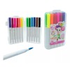 PINCELES 12 Plumones Punta Pincel Base Agua Colorear Rotulador Zs228