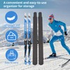 Snow Skis Protection Fabric Soft Sleeve Cover Wide Open,Adjustable Snow
