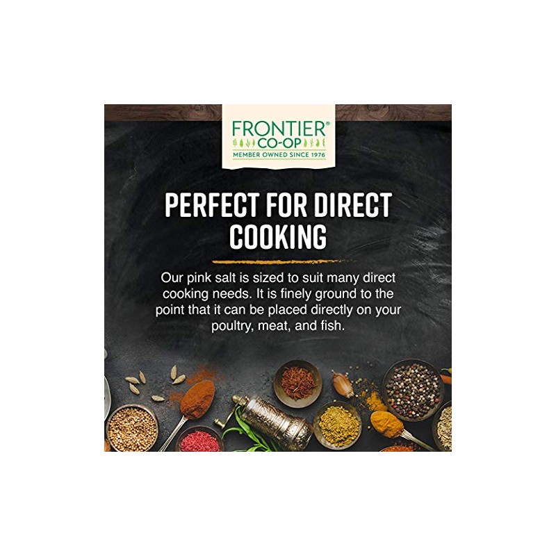 Frontier Co-op Fine Ground Himalayan Pink Salt, 1-pound Bulk Bag,