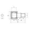 THK カムフォロア CFS2.5V-A