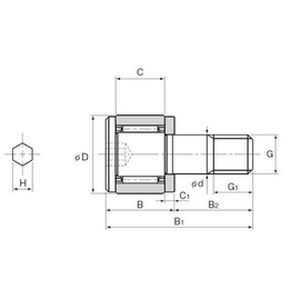 THK カムフォロア CFS2.5V-A