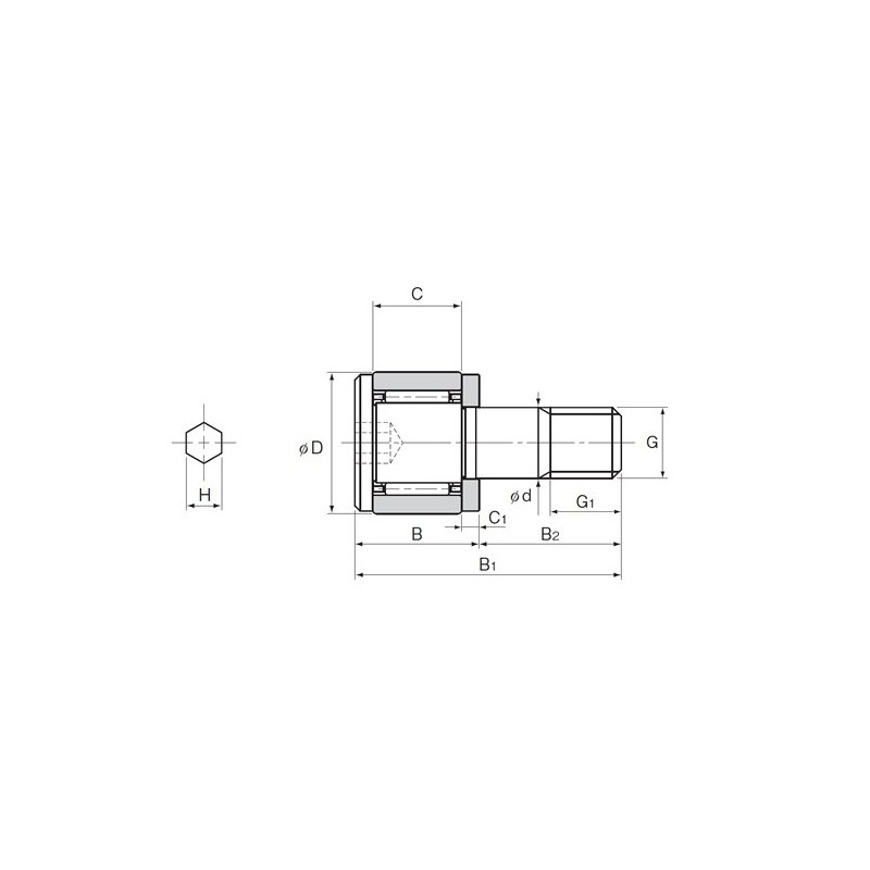 THK カムフォロア CFS2.5V-A