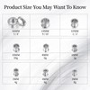 WPGLOOK 4pcs 1/2"(12mm) Ear Gauges Tunnels Plugs: Black and Silver