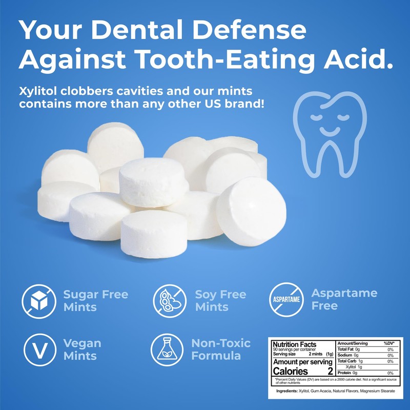 Epic 100% Xylitol Mints - Aspartame Free, Sugar Free -