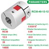 Shaft Coupling 12 mm to 12 mm Waves Flexible Coupler