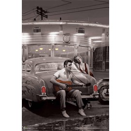 Legendary Crossroads 2 - Marilyn & Elvis - by Chris Consani - Poster - 24" x 36"