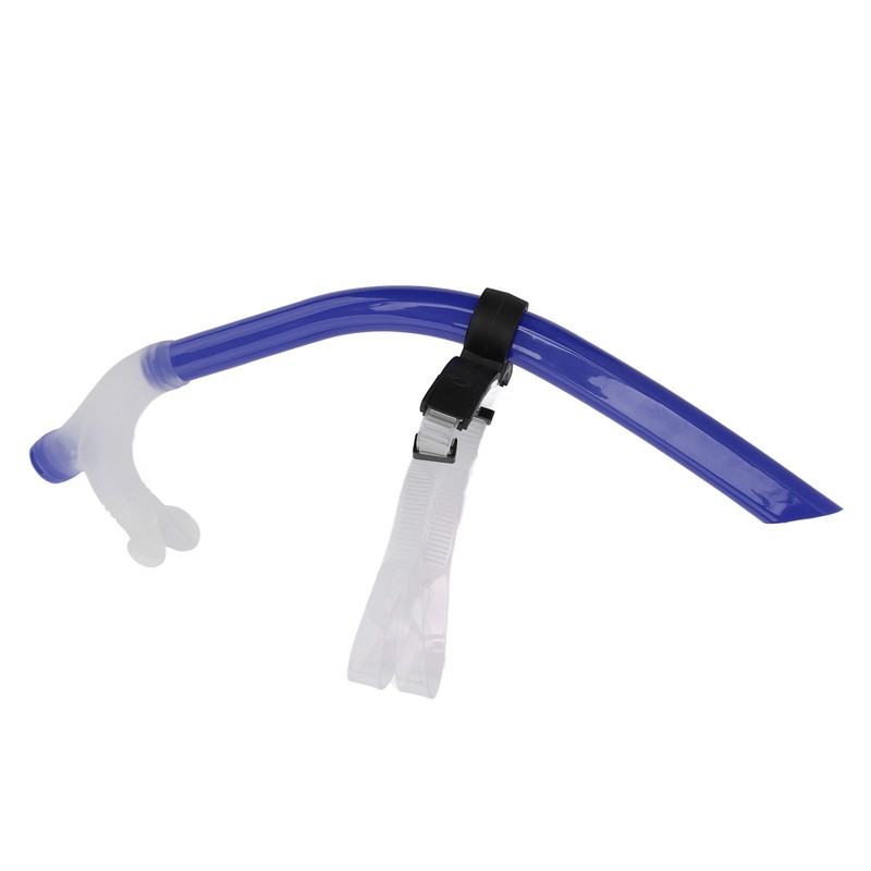 Swimming Snorkel Reduced Drag Silicone Swimming Breathing Tube with Adjustable