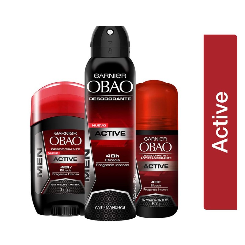 Garnier Obao Roll-On Men Active, 65 gr