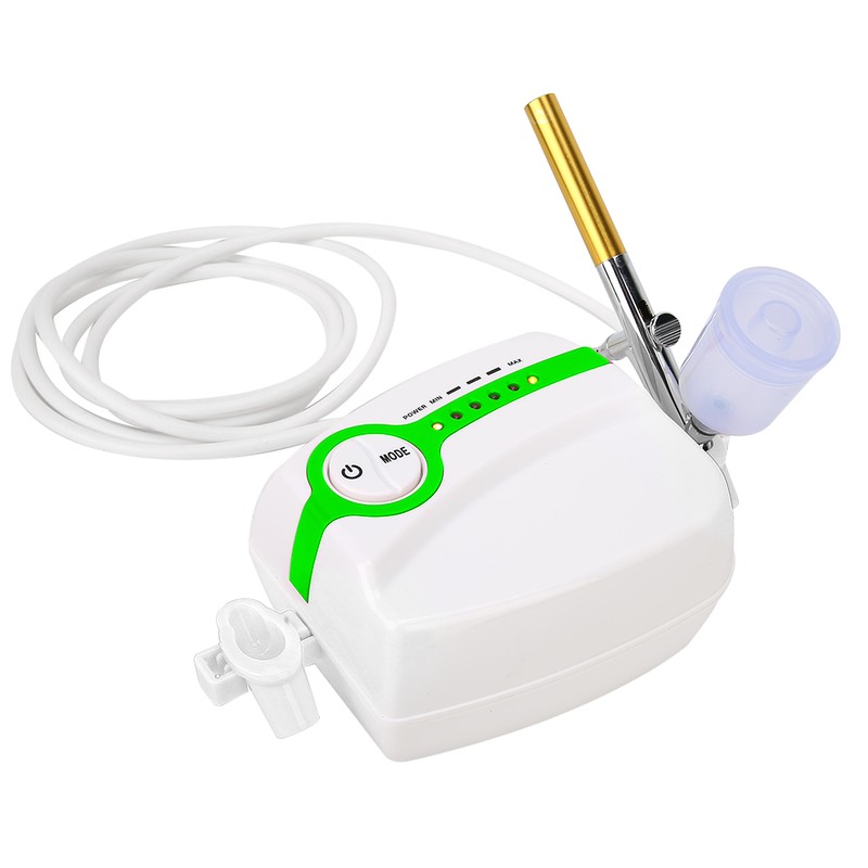 Green Portable Oxygen Injection Machine Airbrush Gun Spray Gun Nail
