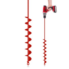 SYITCUN Auger Drill Bit for Planting - 2" X 32" Upgraded Heavy-Duty Garden Au...