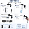 Car Wash Water Gun for Garden Hose – Adjustable Long-Reach