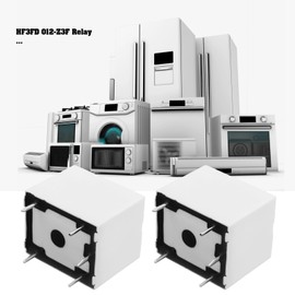 EMSea 2x 5-Pin 10A 250VAC Relay HF3FD 012-Z3F Relay 12VDC Suitable for Industrial Household Appliance Control Automotive Electronics