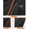 NORDIC OUTLAND Rain Jacket Men,Waterproof Breathable Long Raincoat with Hood