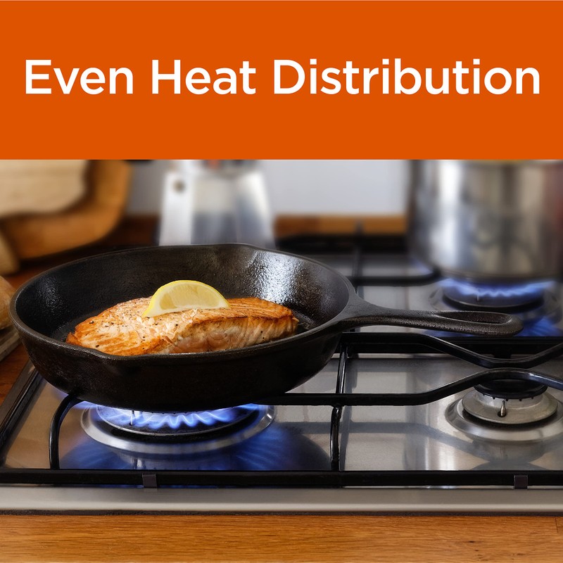 Commercial CHEF Cast Iron Skillet Pan (12" Skillet)