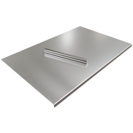 ISXACFF Large Cutting Board 35.4" L X 22.8" W Stainless Steel Cutting Board with Lip Metal Baking Board Non Stick Thick Board with Rolling Pin for Meat Fruits Vegetables Bread and Baking