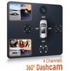 Rimoody 4 Channel 360° Dash Cam Car, 4 Camera FHD
