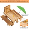 Gnodary Squirrel Feeder with Umbrella, Squirrel Feeders for Outside, Squirrel