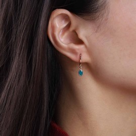 Cimenexe Bohemian Enamel Oval Dangle Earrings Small Green Oval Drop Earrings Gold Circle Hoop Earrings Minimalist Green Geometric Earrings Jewelry for Women and Girls Gifts