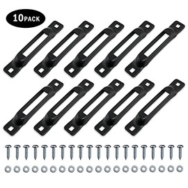 ENJ 10 Pack E-Track Single Slot Tie Down Anchor for Ratchet & Trucks with 20 ScrewsÂ 