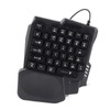 One Handed Gaming Keyboard 35 Keys Waterproof Wide Palm Rest