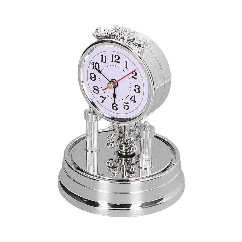 Desk Clock European Style Quiet Environment Internal Rotation Home Decoration