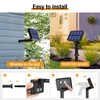 btfarm 4 Pack Solar String Lights Outdoor - Total 132FT