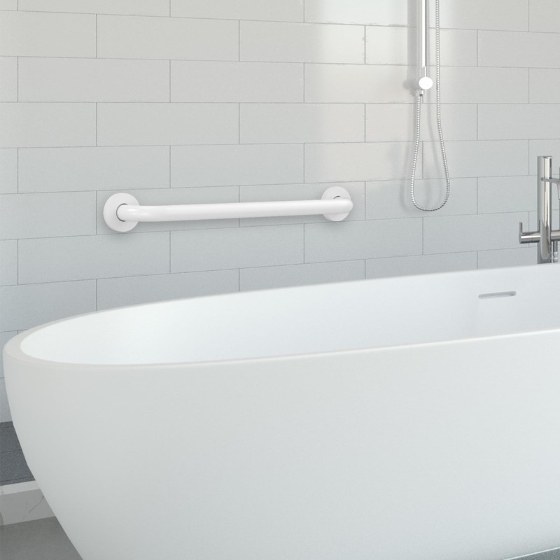 16 Inch Grab Bars for Wall White, Safety Shower Grab