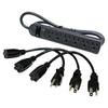 C2G Legrand 6-Outlet Power Strip with Power Strip Surge Suppressor,