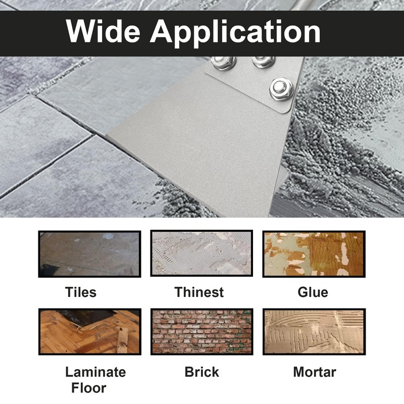 Greywolf SDS Plus Floor Scraper Kit, 5" x 11" Tile