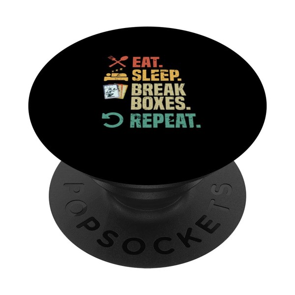Eat Sleep Break Boxen Wiederholen | Sportkarten Sammlung Hobby PopSockets