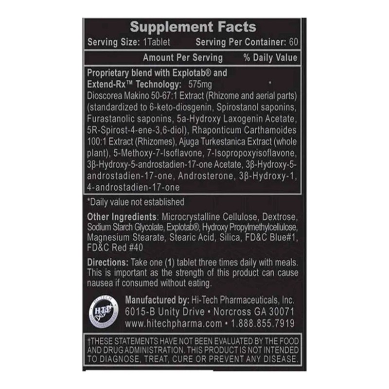 Hi-tech Dianabol Suplemento Muscular Anabolico 60 Capsulas