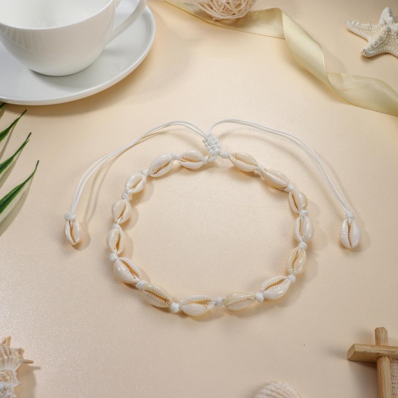 Thunaraz Puka Shell Necklace for Men Shell Necklace White Puka