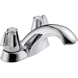DELTA FAUCET 2500LF, 2.87 x 6.00 x 3.43 inches, Chrome