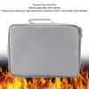 Fireproof Waterproof Document File Organizer Box Portable Home Travel Safe