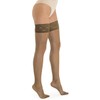 Marilyn 140 Sheer Compression Support Hold Up Stockings Nero 2-M
