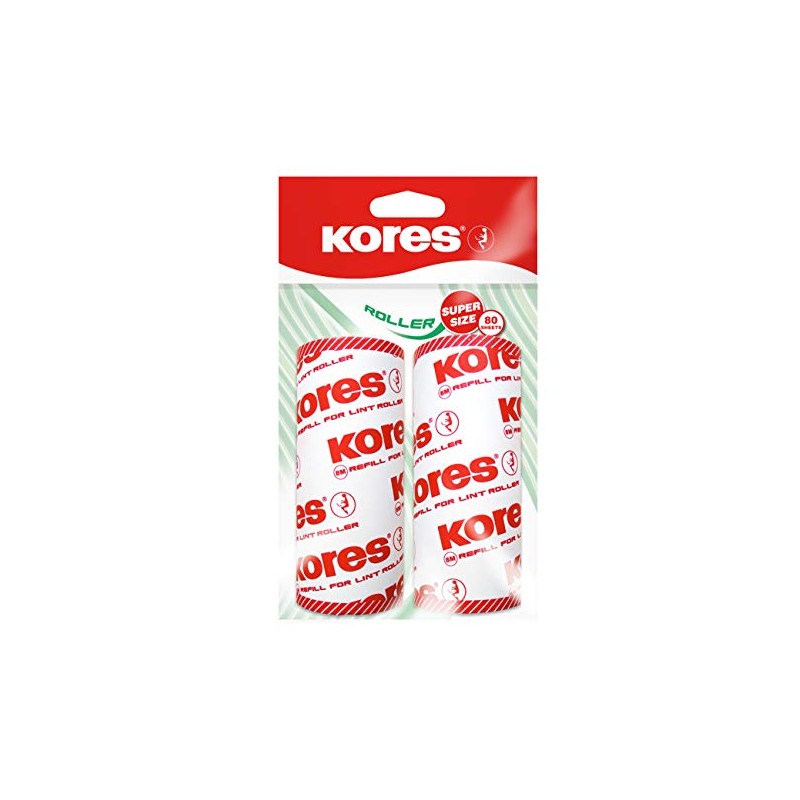 Kores - Lint Roller Refill for Textile, Clothes, Furnishings and