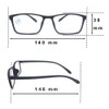 MCOORN Lesebrille Entspiegelt Groß Breit für Herren Damen, Lesehilfe Leicht