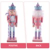 COHEALI Pink Christmas Nutcracker,Christmas Nutcracker Figure,Traditional Wooden Nutcracker Soldier,Nutcracker Wood