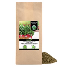 Basil grated (500g, 1.1lb), basil gently dried, 100% pure and natural for the preparation of spice mixtures