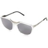 ALPINA Unisex Fleek Sunglasses, Transparent-silver gloss, Unit size